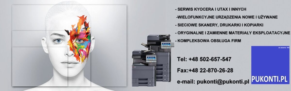 PUKONTI.PL – Autoryzowany serwis kserokopiarek, drukarek i skanerów Kyocera i UTAX. Naprawa RICOH, Kyocera, UTAX.