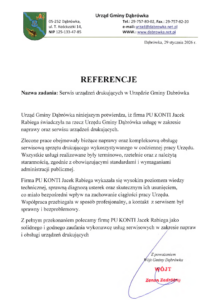 REFERENCJE- URZĄD GMINY DĄBRÓWKA